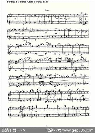 FantasyinCMinor（GrandSonata))D.4）