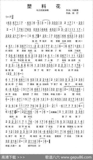 塑料花 - 刘新圈|郭仔
