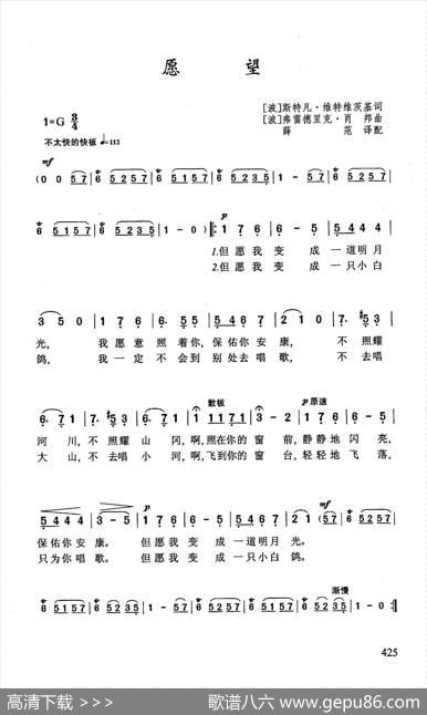 愿望 - [波]斯特凡·维特维茨基|[波]弗雷德里克·肖邦