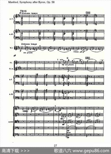 Manfred,SymphonyafterByron,Op.58第二乐章（一）