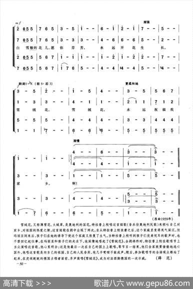 雪绒花（合唱）