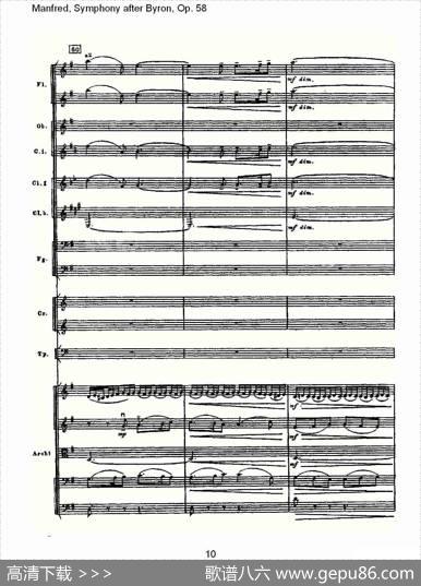 Manfred,SymphonyafterByron,Op.58第三乐章（一）