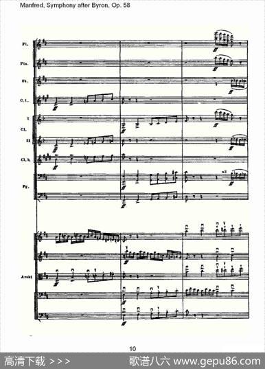 Manfred,SymphonyafterByron,Op.58第四乐章第一部（一）