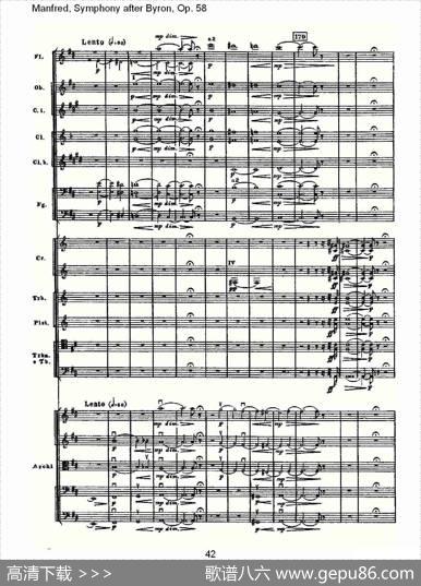 Manfred,SymphonyafterByron,Op.58第四乐章第一部（二）