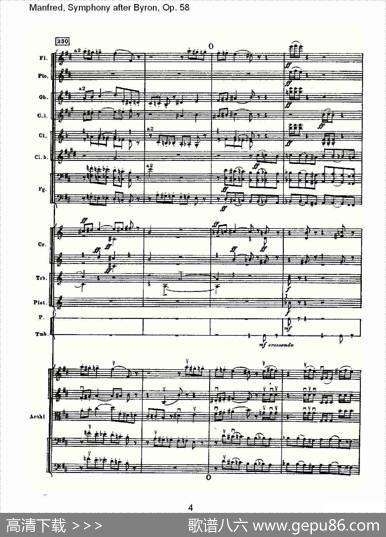 Manfred,SymphonyafterByron,Op.58第四乐章第二部（一）