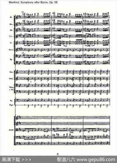 Manfred,SymphonyafterByron,Op.58第四乐章第二部（一）
