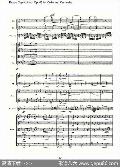 PezzoCapriccioso,Op.62（大提琴与管弦乐）