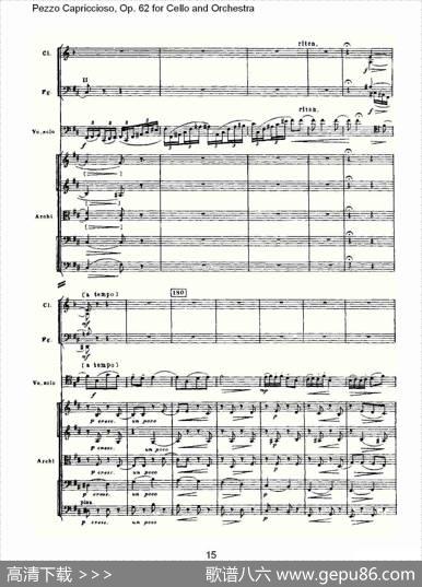PezzoCapriccioso,Op.62（大提琴与管弦乐）