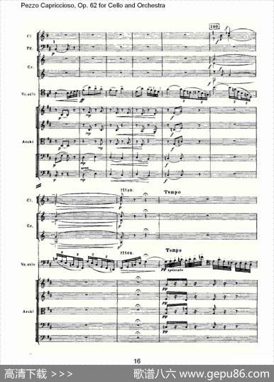 PezzoCapriccioso,Op.62（大提琴与管弦乐）