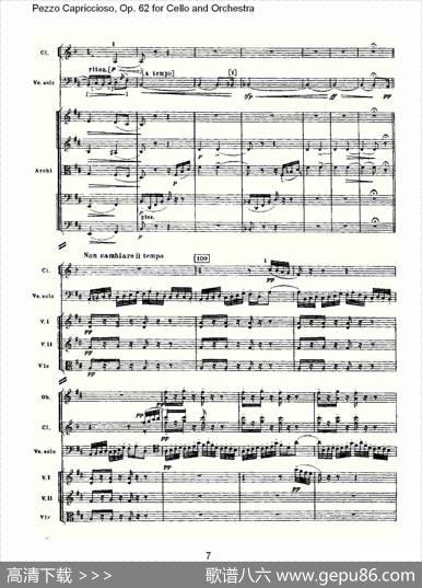 PezzoCapriccioso,Op.62（大提琴与管弦乐）