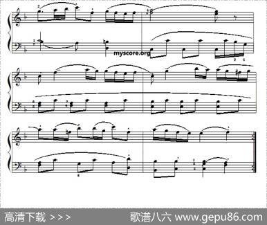 莫扎特钢琴小曲：波兰舞曲|莫扎特