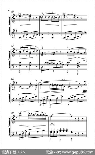 摇篮曲（老年大学钢琴教程1）|[德]弗里斯