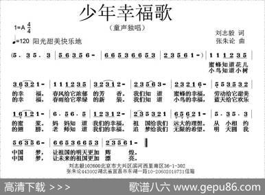 少年幸福歌 - 刘志毅|张朱论