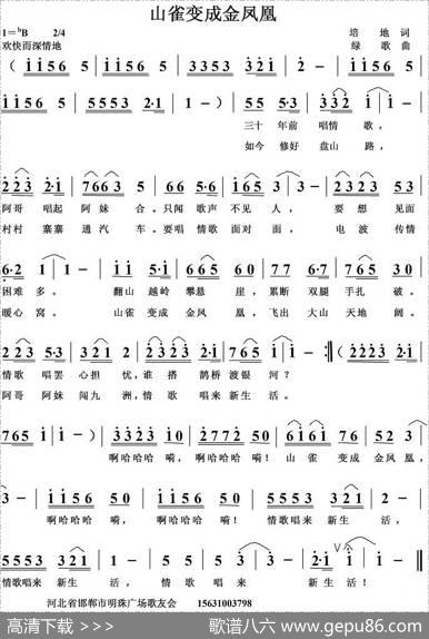 山雀变成金凤凰 - 培地|绿歌