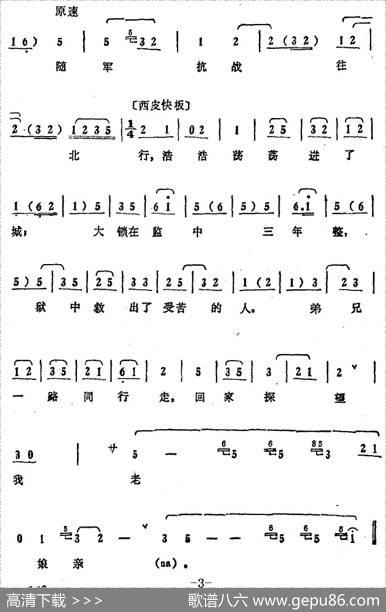 叶盛兰唱腔选：自那年逼走我离了家门（《白毛女》王大春唱段）