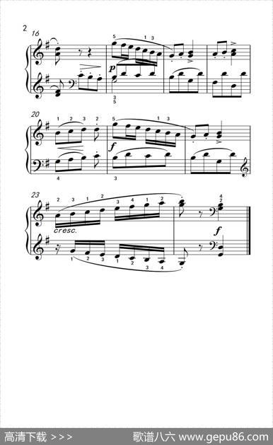 练习曲音阶的学习（约翰·汤普森成人钢琴教程第二册）|约翰▪汤普森
