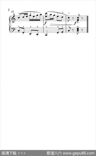 中国风格练习曲（约翰·汤普森成人钢琴教程第二册）