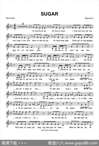 sugar（糖果）（次中音萨克斯）