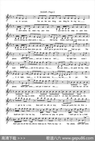 sugar（糖果）（次中音萨克斯）
