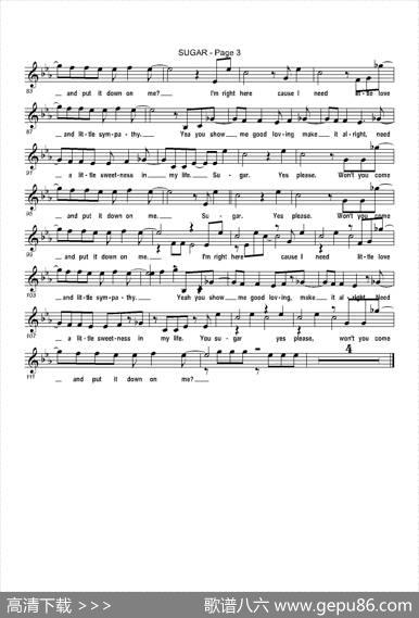 sugar（糖果）（次中音萨克斯）