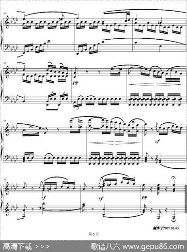c小调第八钢琴奏鸣曲第二乐章（Op.13“悲怆”）