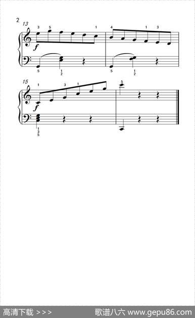 圆舞曲（约翰·汤普森成人钢琴教程第二册）|玛丽·奥古斯特·杜朗