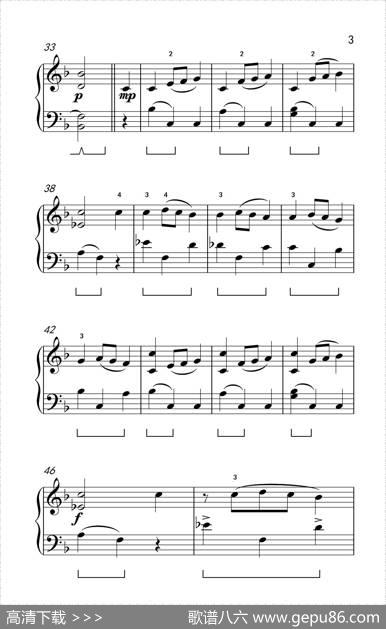圆舞曲（Op18）（约翰·汤普森成人钢琴教程第二册）|弗雷德里克·肖邦