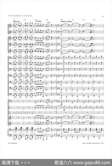 UngarischeTnzeNo5（十五重奏总谱）