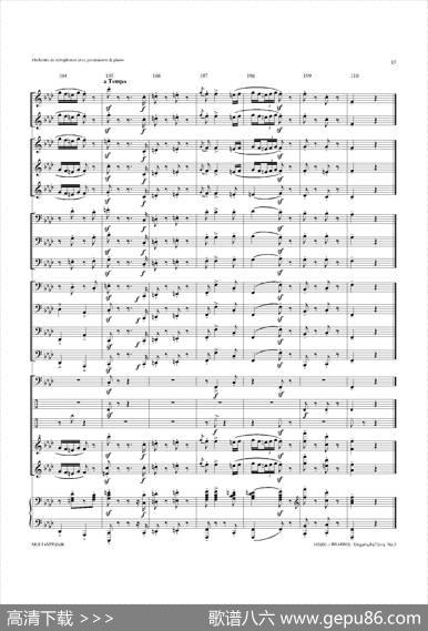 UngarischeTnzeNo5（十五重奏总谱）