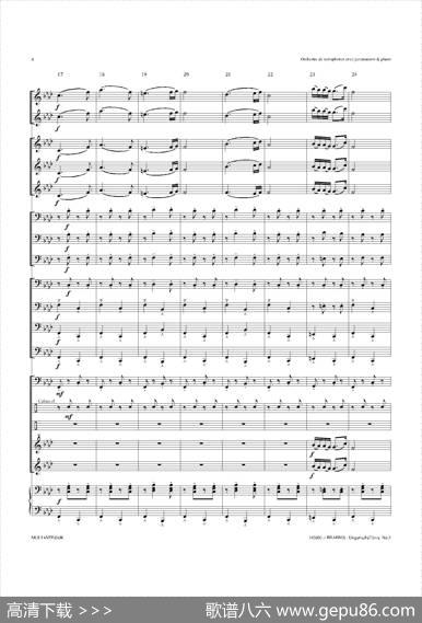 UngarischeTnzeNo5（十五重奏总谱）