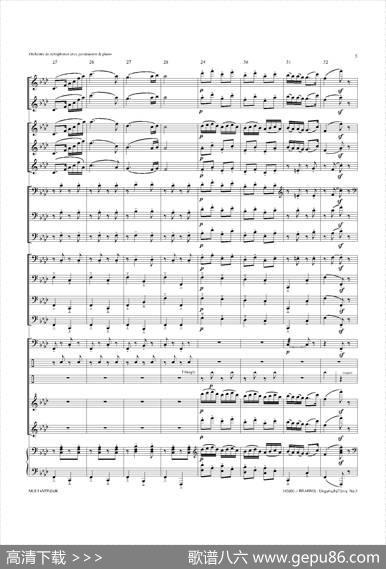 UngarischeTnzeNo5（十五重奏总谱）