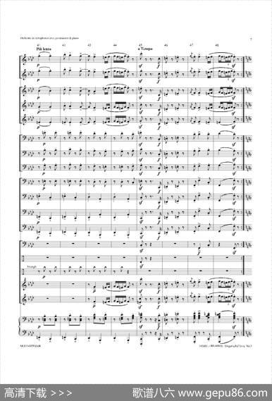 UngarischeTnzeNo5（十五重奏总谱）
