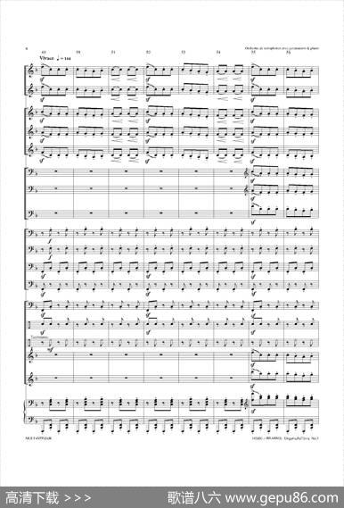 UngarischeTnzeNo5（十五重奏总谱）