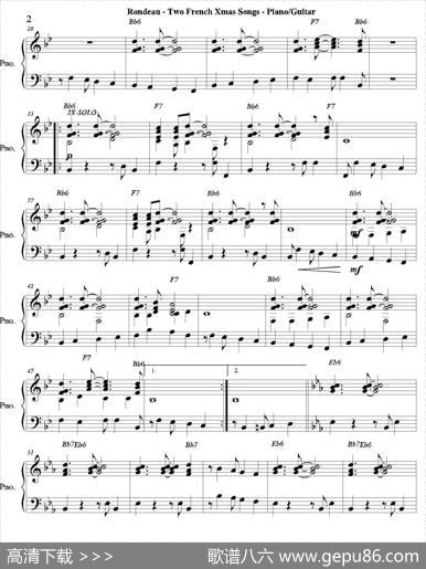 TwoFrenchXmasSongs（钢琴、吉他分谱）