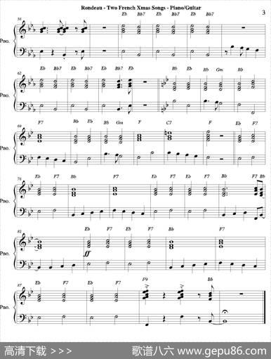 TwoFrenchXmasSongs（钢琴、吉他分谱）