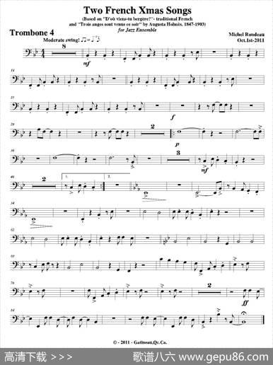 TwoFrenchXmasSongs（第四长号分谱）