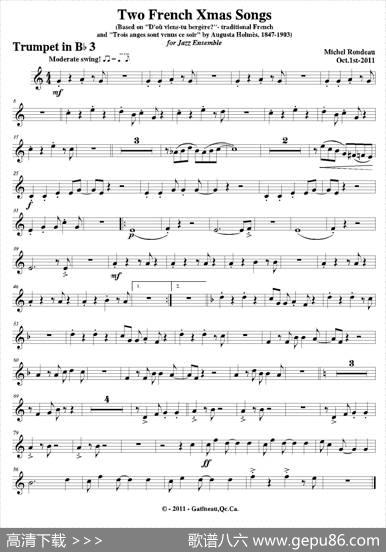 TwoFrenchXmasSongs（第三小号分谱）