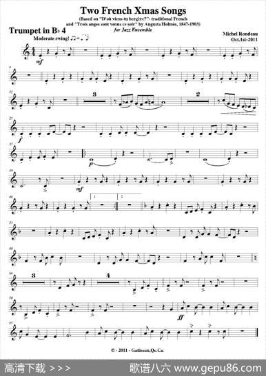 TwoFrenchXmasSongs（第四小号分谱）