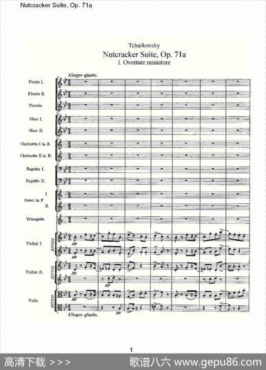 NutcrackerSuite,Op.71a（胡桃夹套曲，Op.71a第一章）