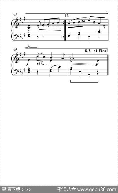 金婚曲（约翰·汤普森成人钢琴教程第三册）|加布利尔·玛利