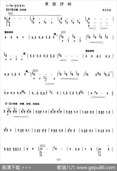 柳琴考级曲目七级：草原抒怀|林吉良