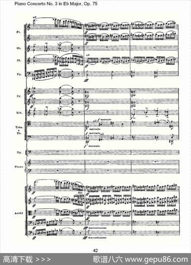 PianoConcertoNo.3inEbMajor,Op.75（Eb大调第三钢琴协奏）