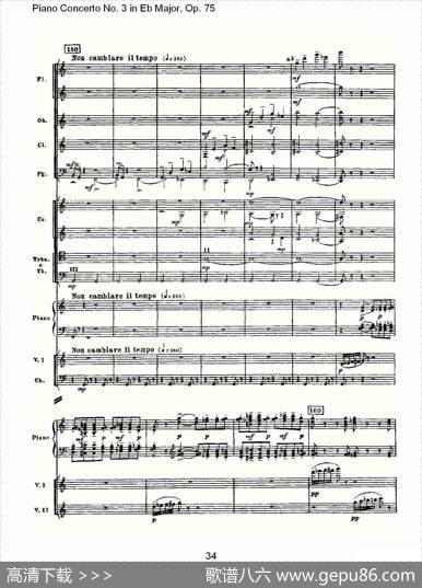 PianoConcertoNo.3inEbMajor,Op.75（Eb大调第三钢琴协奏）