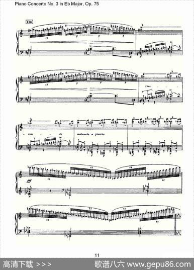 PianoConcertoNo.3inEbMajor,Op.75（Eb大调第三钢琴协奏）