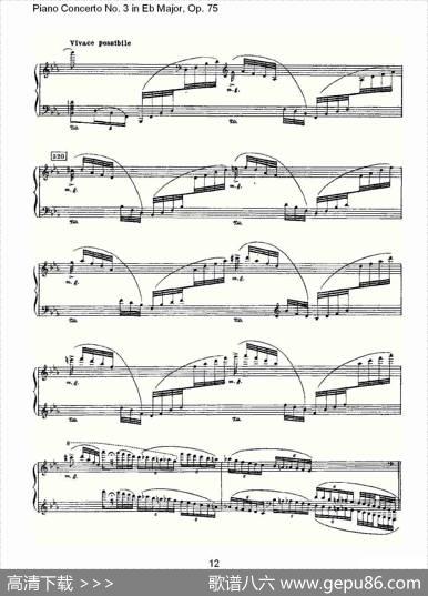 PianoConcertoNo.3inEbMajor,Op.75（Eb大调第三钢琴协奏）