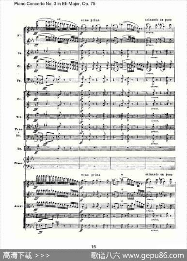 PianoConcertoNo.3inEbMajor,Op.75（Eb大调第三钢琴协奏）