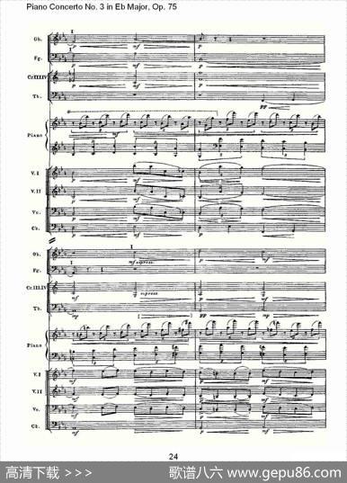 PianoConcertoNo.3inEbMajor,Op.75（Eb大调第三钢琴协奏）