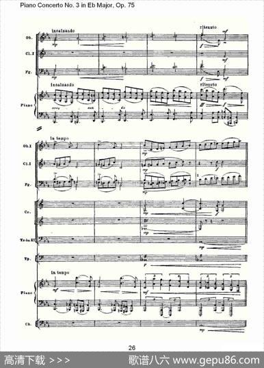 PianoConcertoNo.3inEbMajor,Op.75（Eb大调第三钢琴协奏）