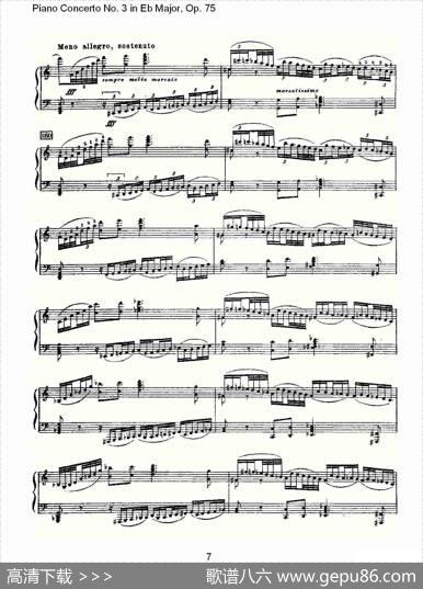 PianoConcertoNo.3inEbMajor,Op.75（Eb大调第三钢琴协奏）