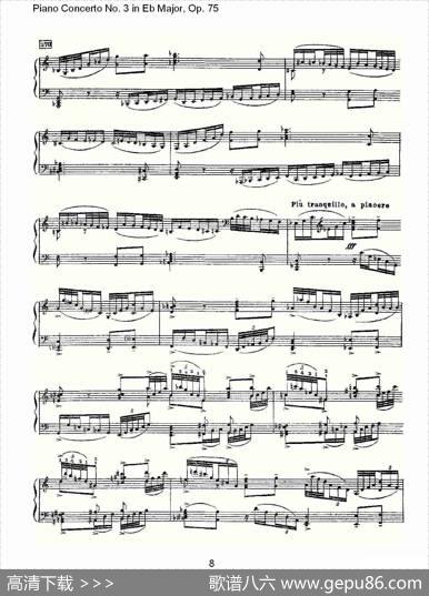 PianoConcertoNo.3inEbMajor,Op.75（Eb大调第三钢琴协奏）